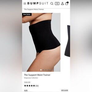 Bumpsuit Black Support Waist Trainer